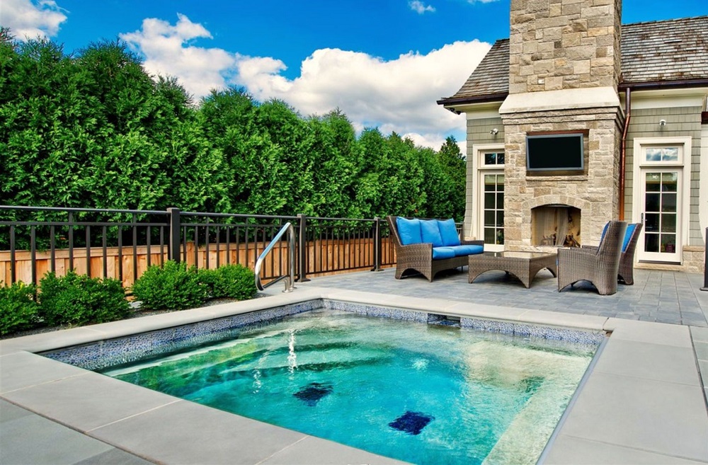 concrete water tank plunge pool